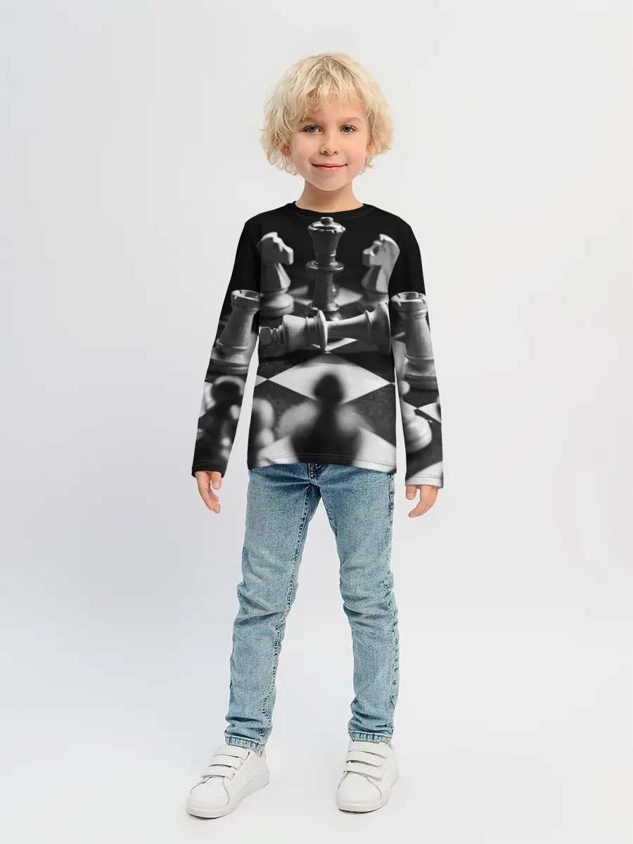 Детский лонгслив / Шахматы