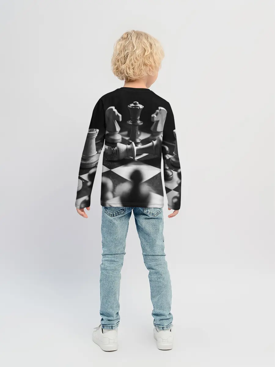 Детский лонгслив / Шахматы
