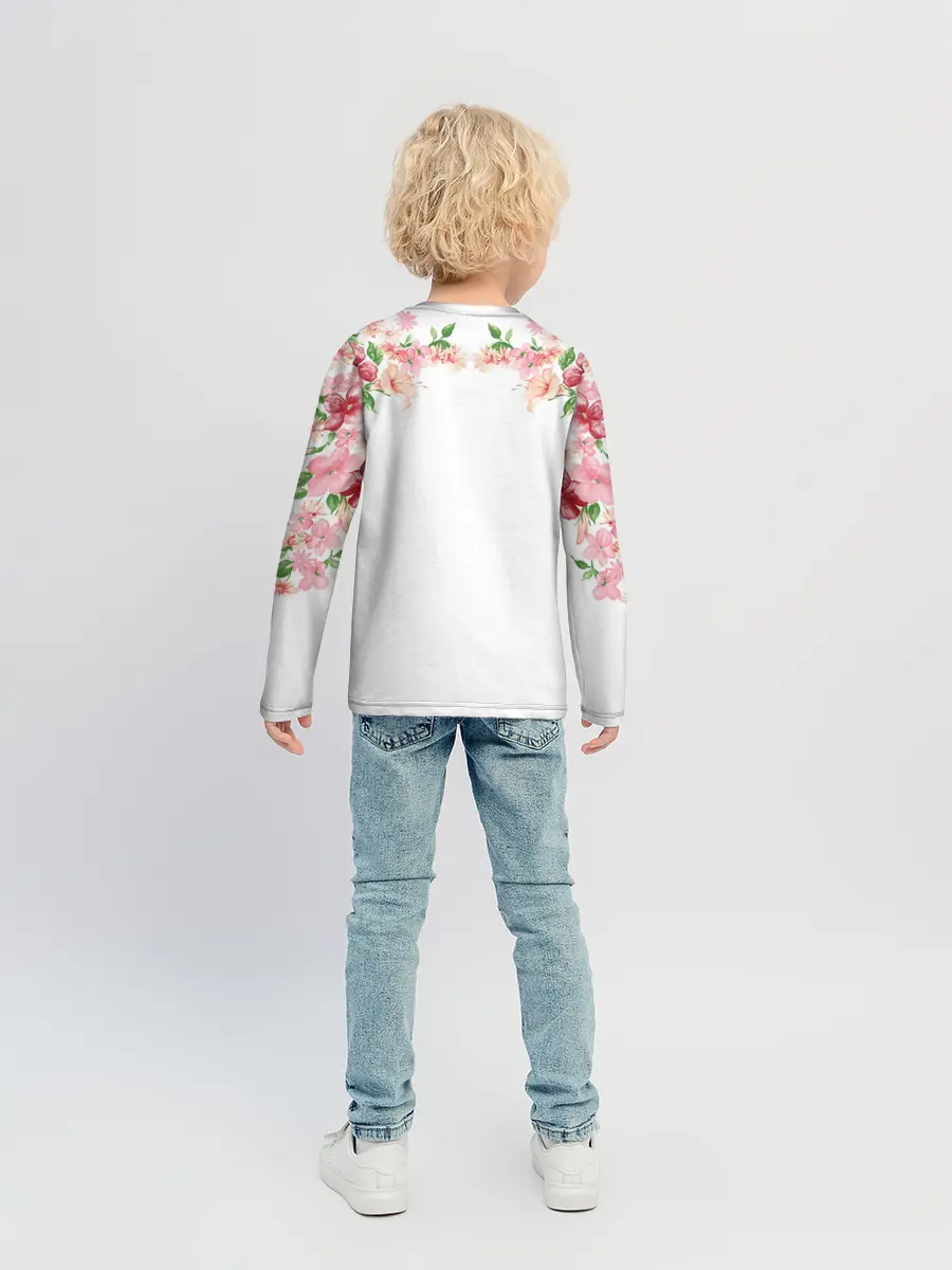 Детский лонгслив / Цветы