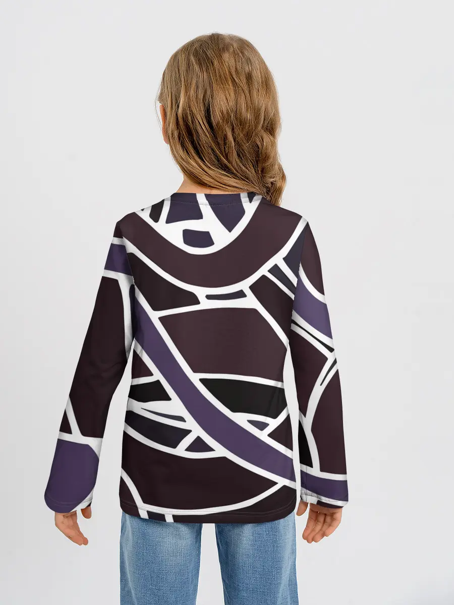 Детский лонгслив / Линейная текстура