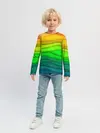 Детский лонгслив / Цветные волны