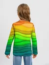 Детский лонгслив / Цветные волны