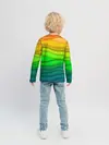 Детский лонгслив / Цветные волны