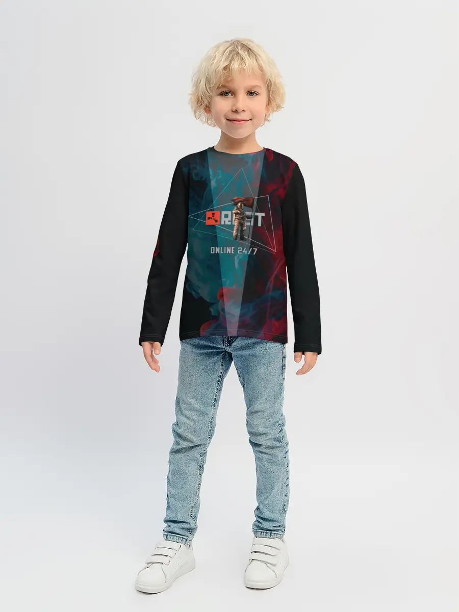Детский лонгслив / RUST | ALWAYS ONLINE | РАСТ