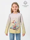 Детский лонгслив / бабочки из книги