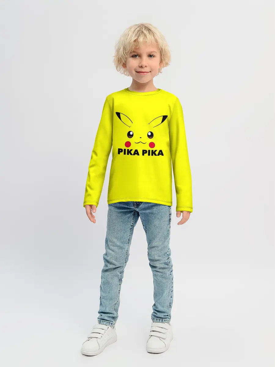 Детский лонгслив / Пикачу с хвостом