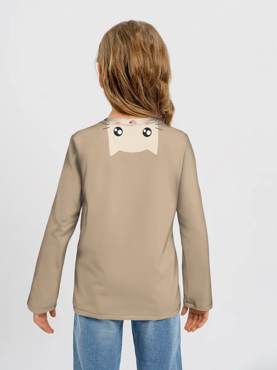 Детский лонгслив / Котик советует улыбнуться