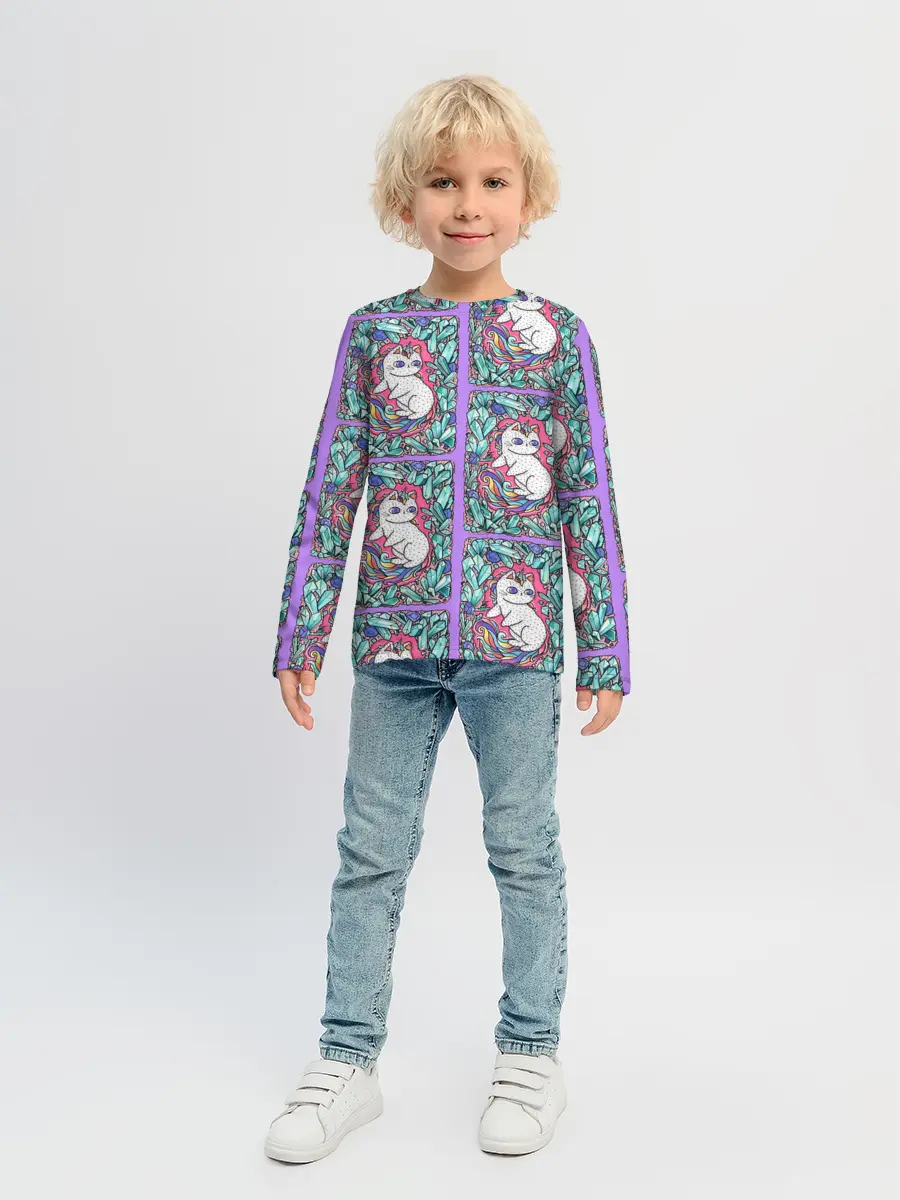 Детский лонгслив / Маленькие Единорожки