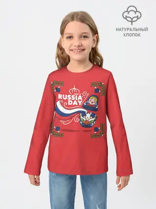 Детский лонгслив / Russian Day