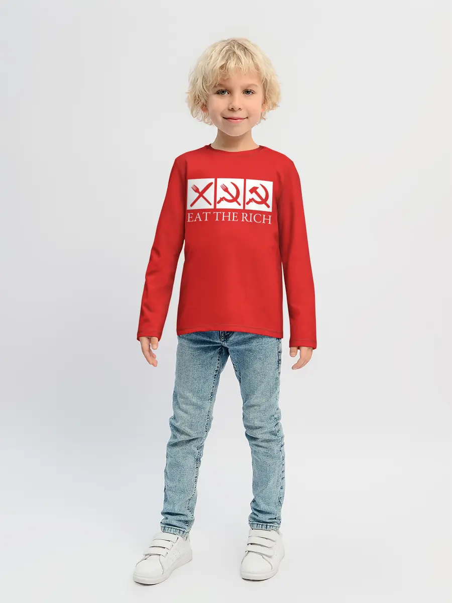 Детский лонгслив / Eat The Rich