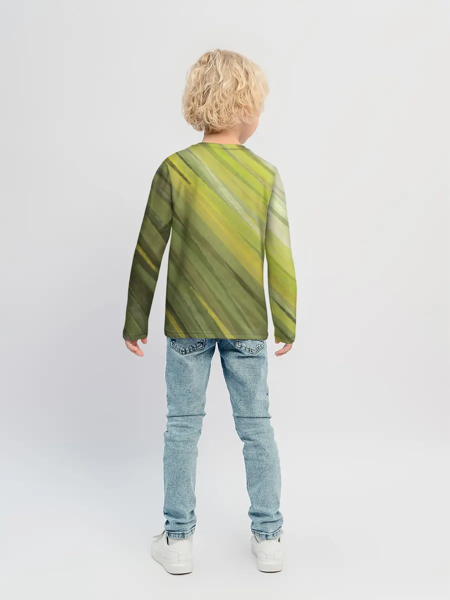 Детский лонгслив / Акварельные линии