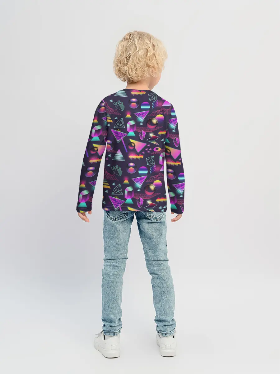 Детский лонгслив / Vaporwave art