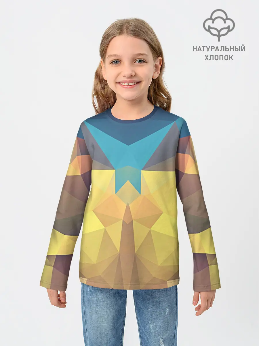 Детский лонгслив / Абстрактная Геометрия