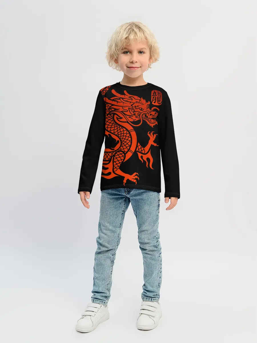 Детский лонгслив / RED CHINA DRAGON