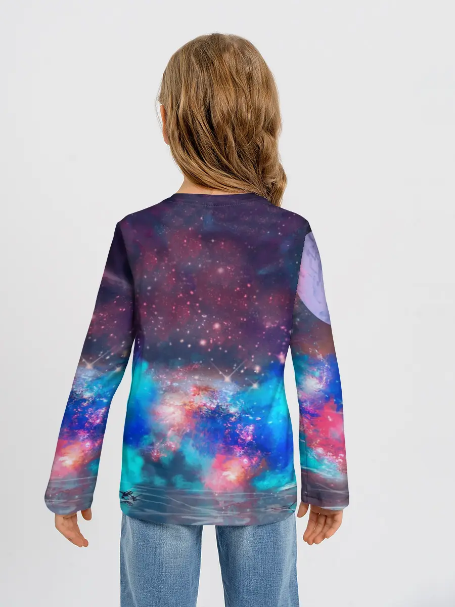 Детский лонгслив / Galaxy Lion