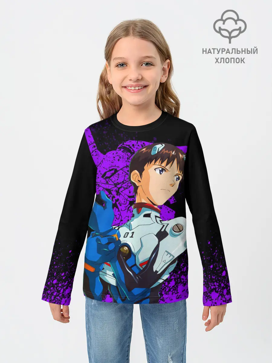 Детский лонгслив / ЕВАНГЕЛИОН