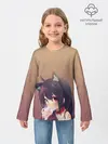 Детский лонгслив / девочка ушки кофе