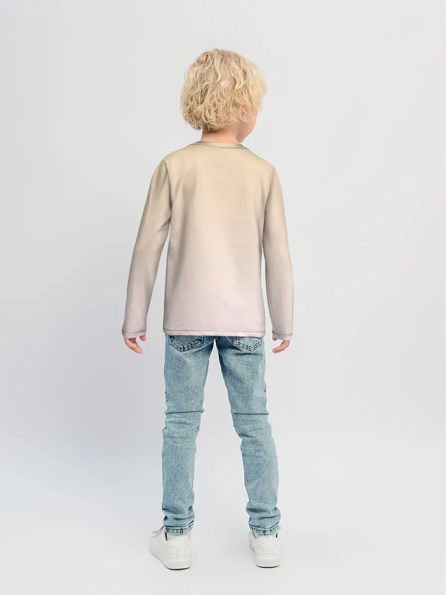 Детский лонгслив / девочка в очках милая