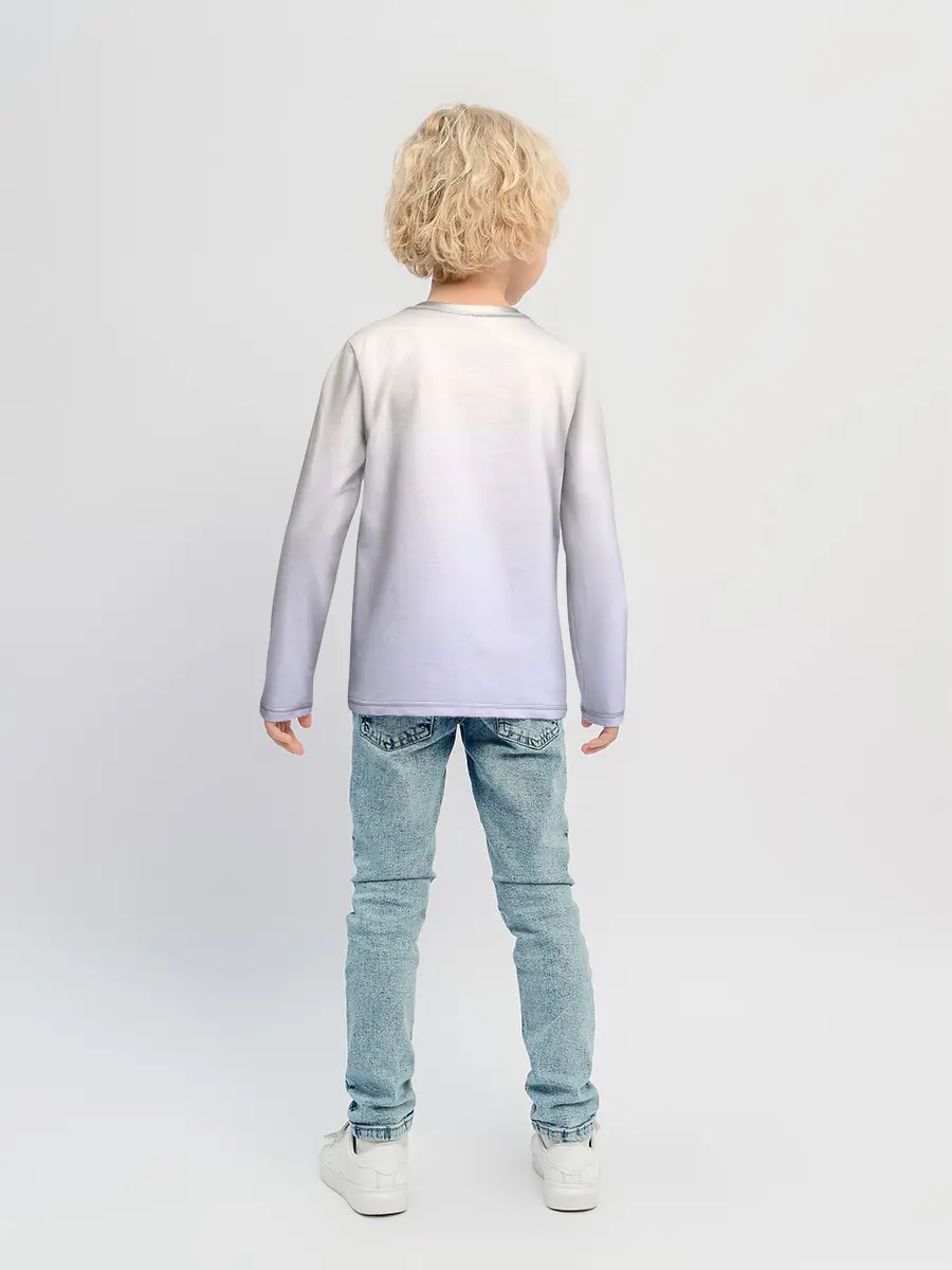 Детский лонгслив / малышка с пушистиком