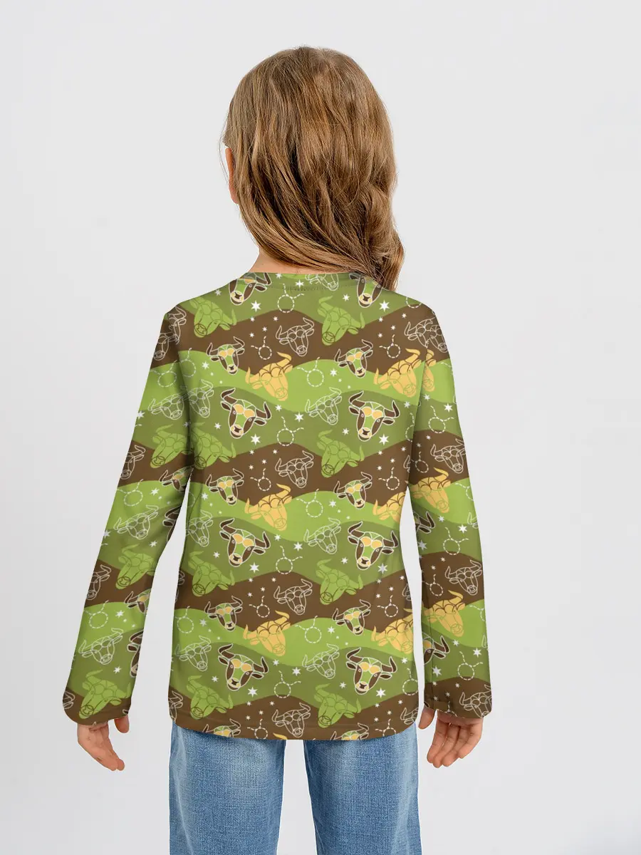 Детский лонгслив / Телец