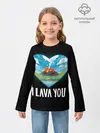 Детский лонгслив / I lava you