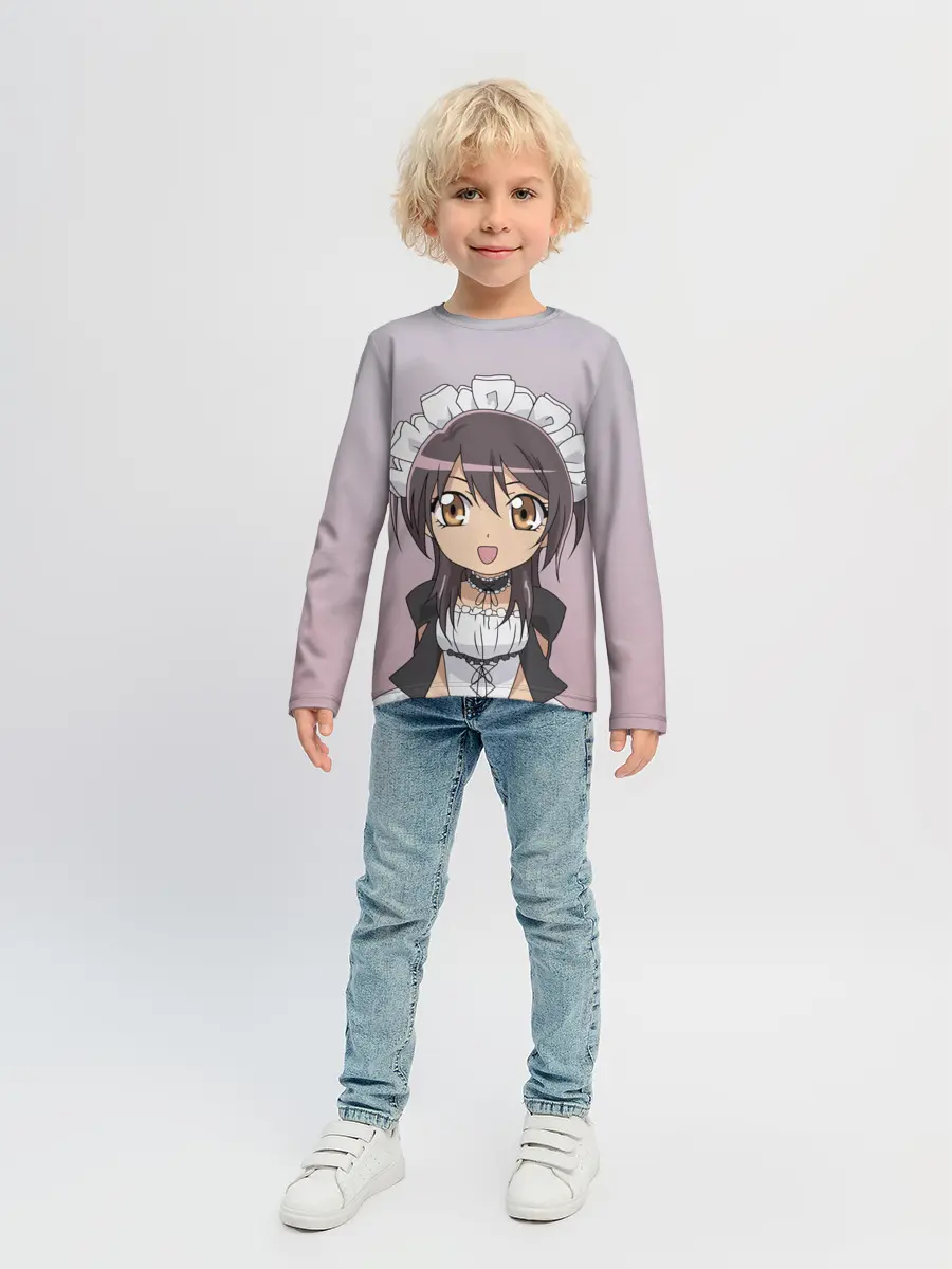 Детский лонгслив / аимешная горничная