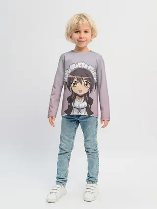 Детский лонгслив / аимешная горничная