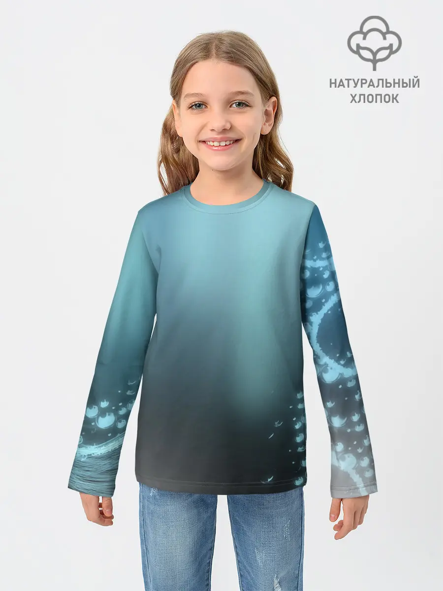 Детский лонгслив / Водяные свечения
