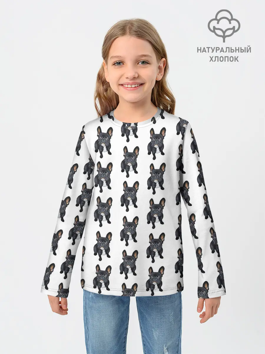 Детский лонгслив / Бульдожки