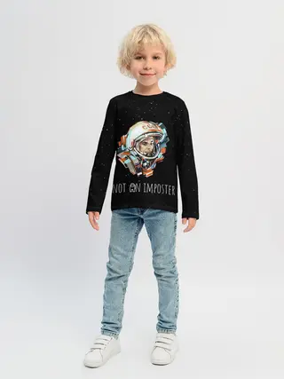 Детский лонгслив / ГАГАРИН НЕ ИМПОСТЕР