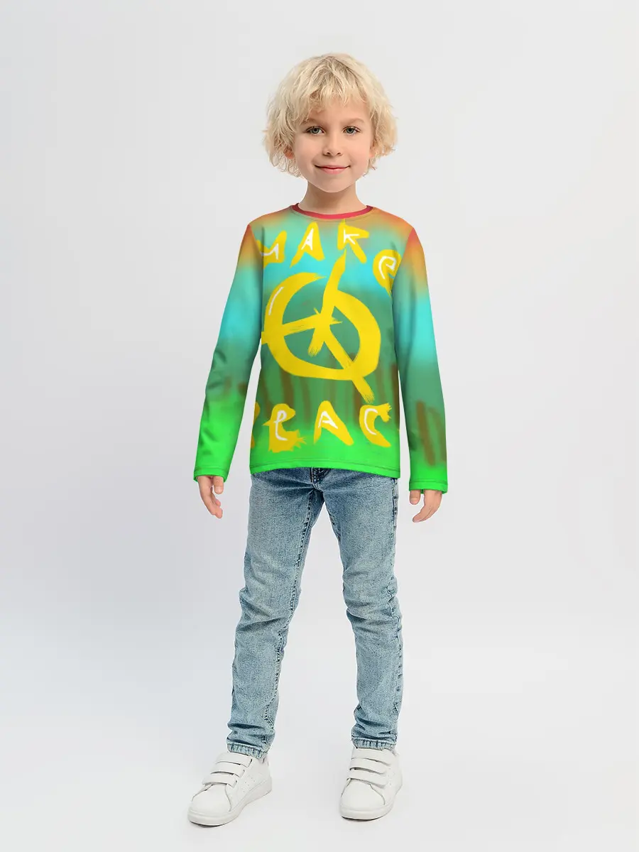 Детский лонгслив / Make peace