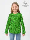Детский лонгслив / Зелёный клевер