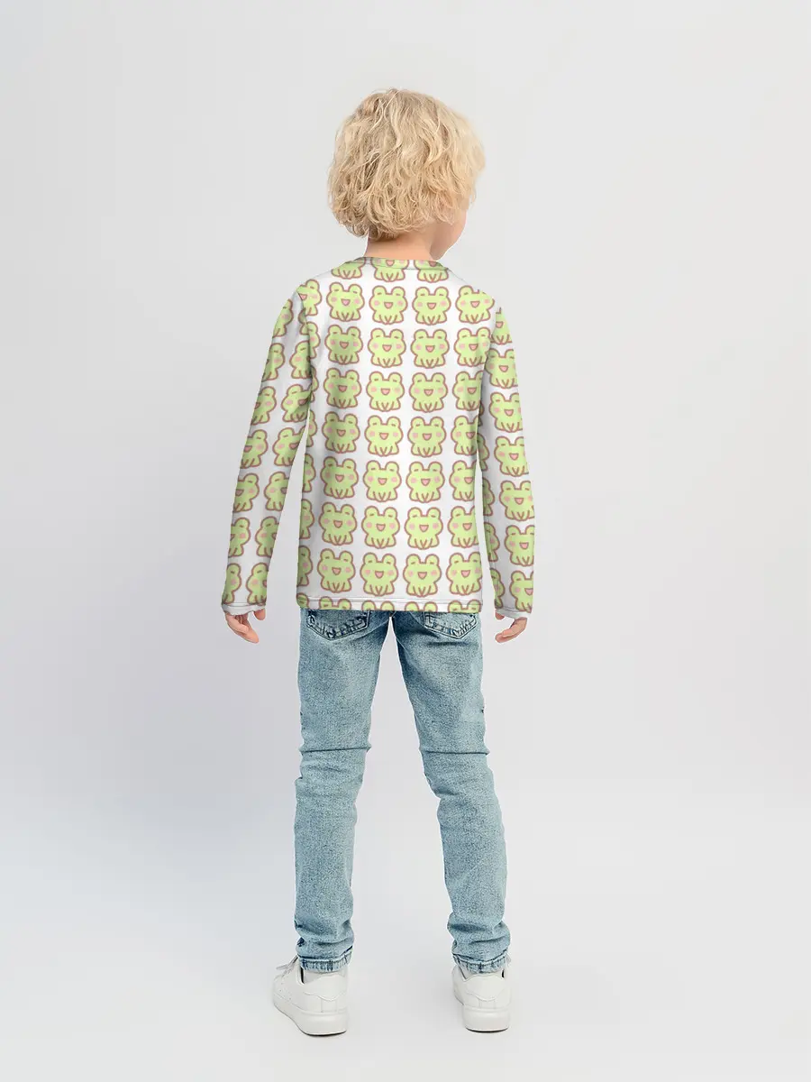 Детский лонгслив / милые лягушки