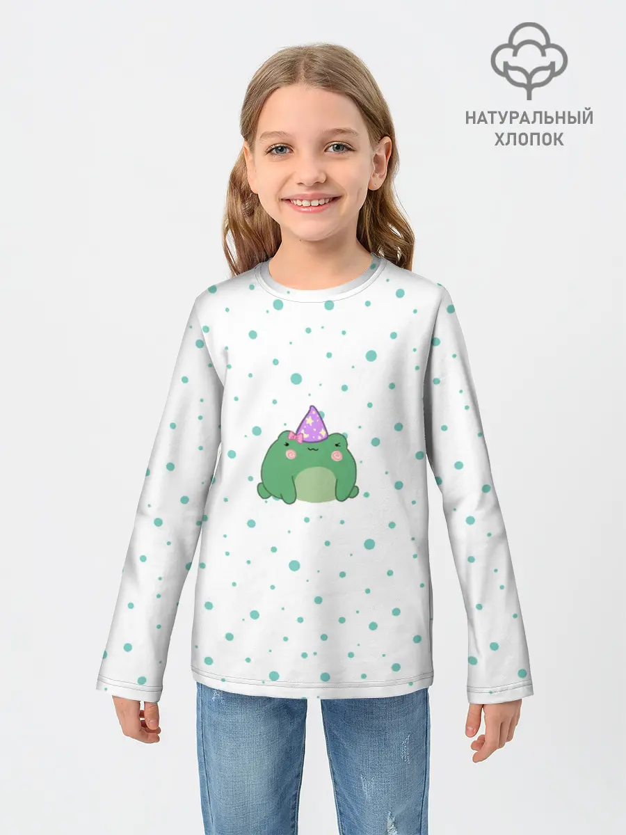 Детский лонгслив / лягушка-маг