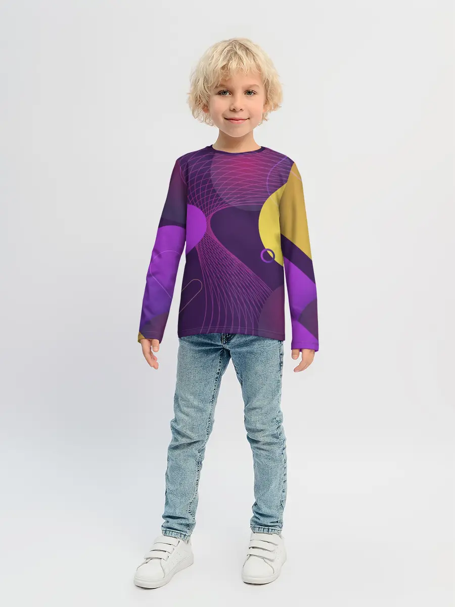Детский лонгслив / ГЕОМЕТРИЧЕСКИЕ ЛИНИИ