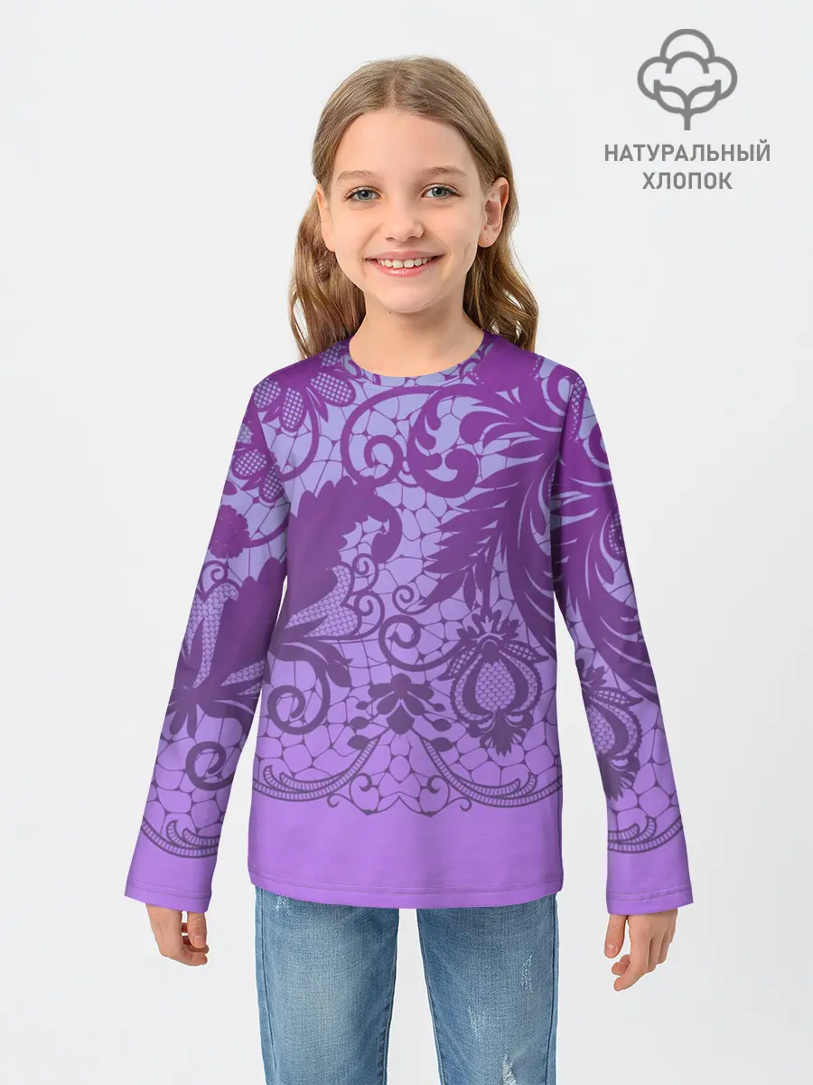 Детский лонгслив / Кружево
