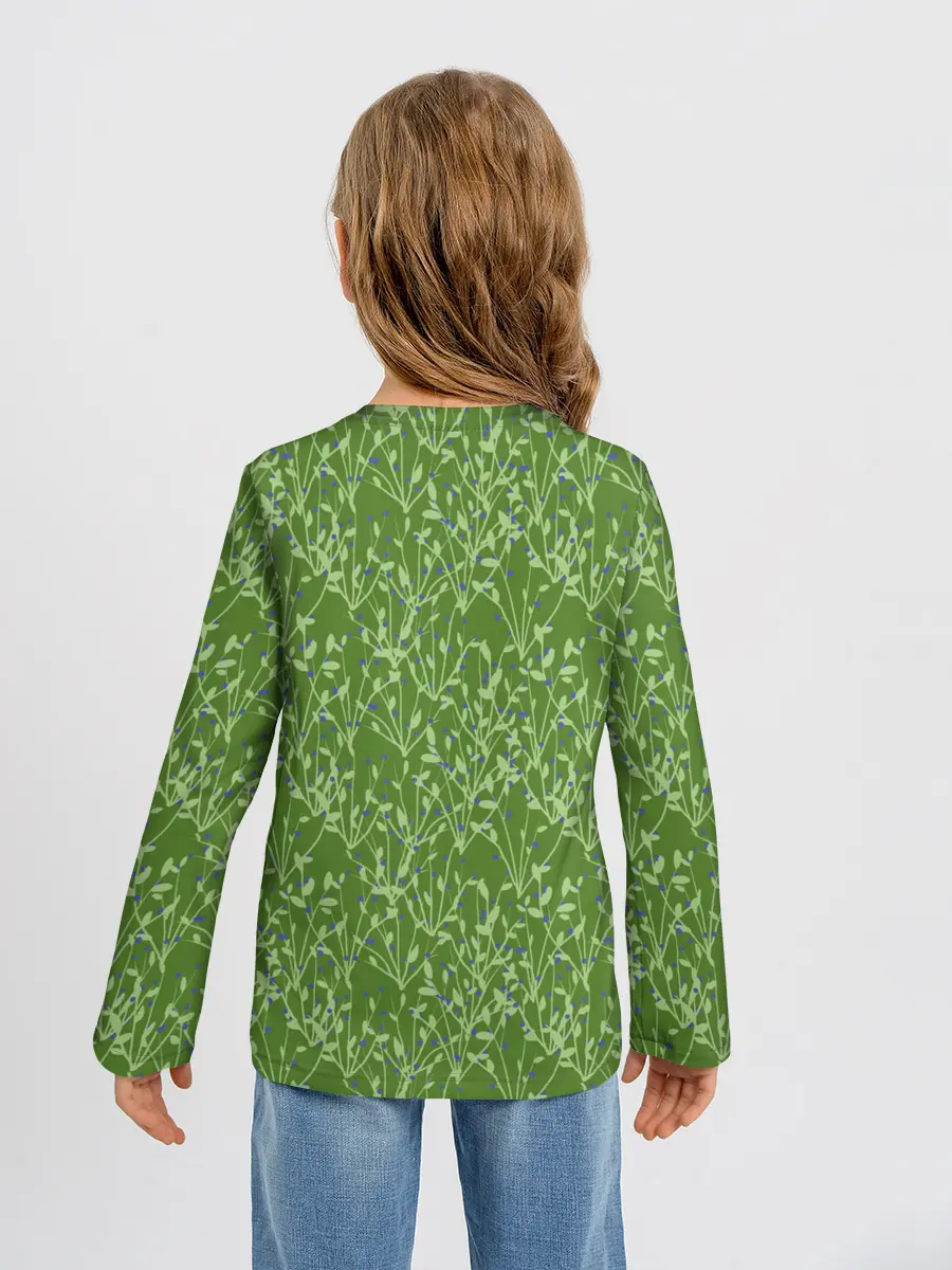 Детский лонгслив / Черника