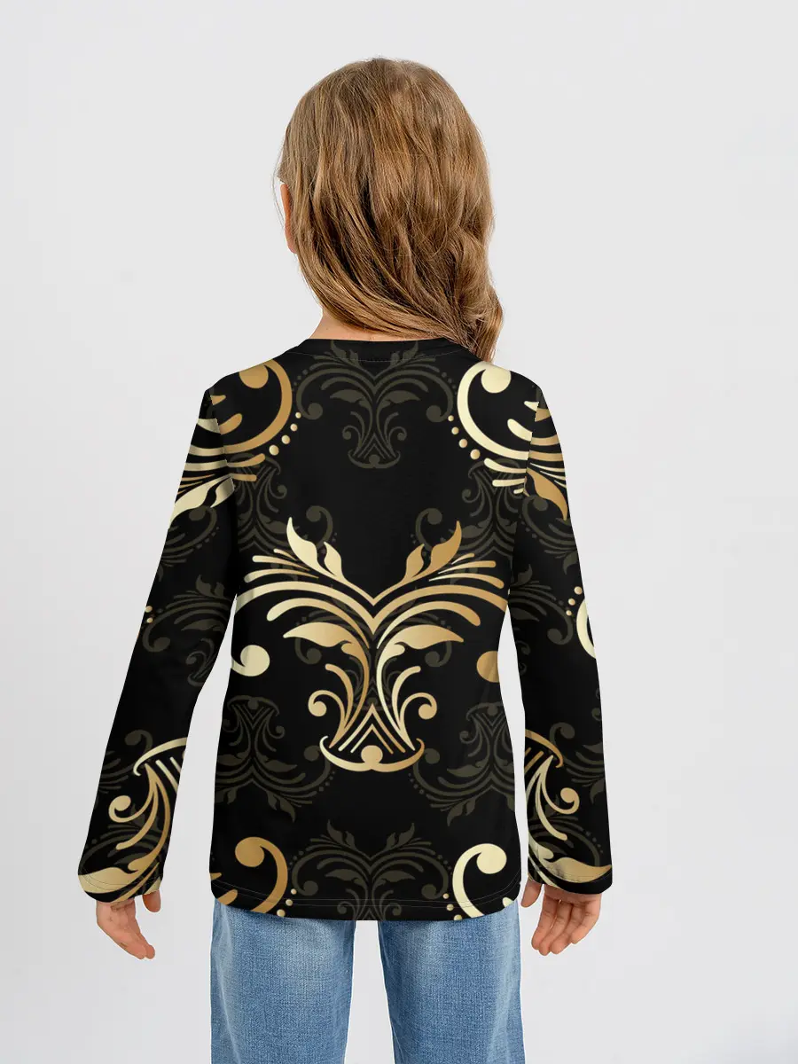 Детский лонгслив / Черное золото