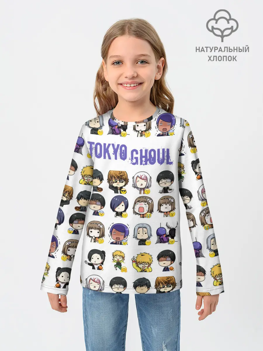 Детский лонгслив / Токийский гуль пресонажи
