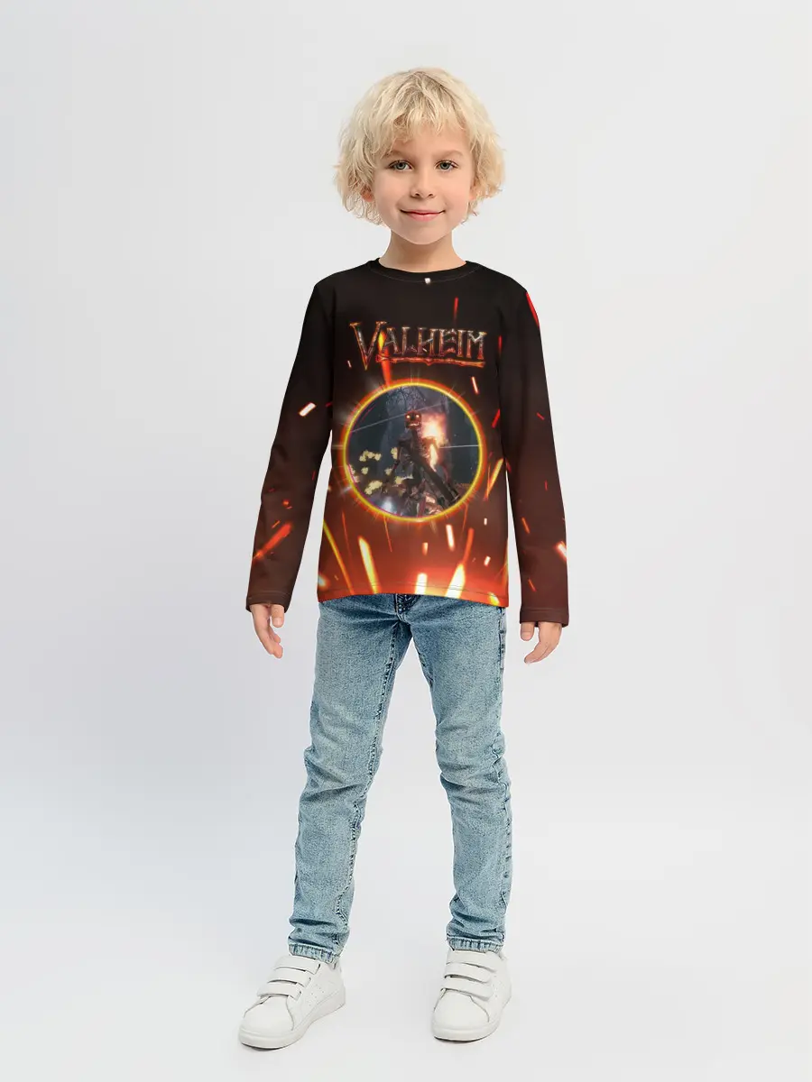 Детский лонгслив / Скелет из Вальхейма