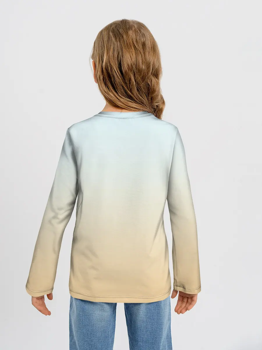 Детский лонгслив / акварельный ангелок