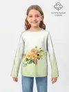Детский лонгслив / букет рисунок