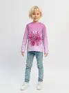 Детский лонгслив / розовая ромашка