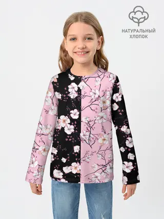 Детский лонгслив / САКУРА | SAKURA | ВИШНЯ