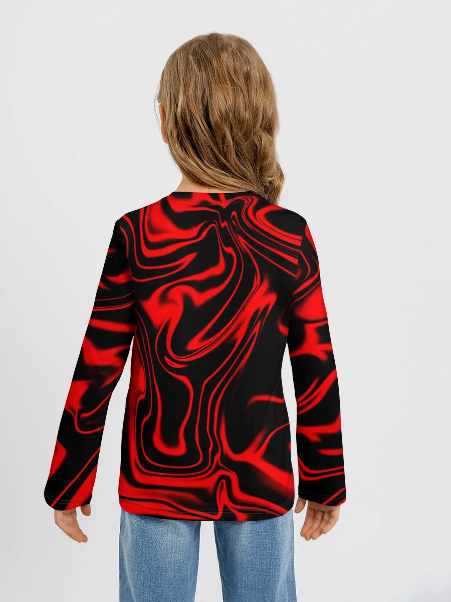 Детский лонгслив / Жидкий градиент