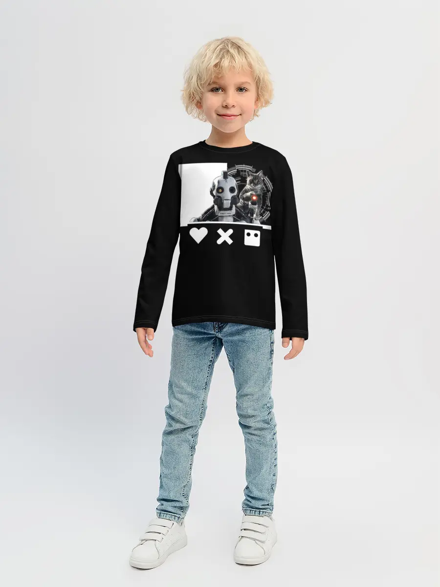 Детский лонгслив / Андроид XBOT 4000