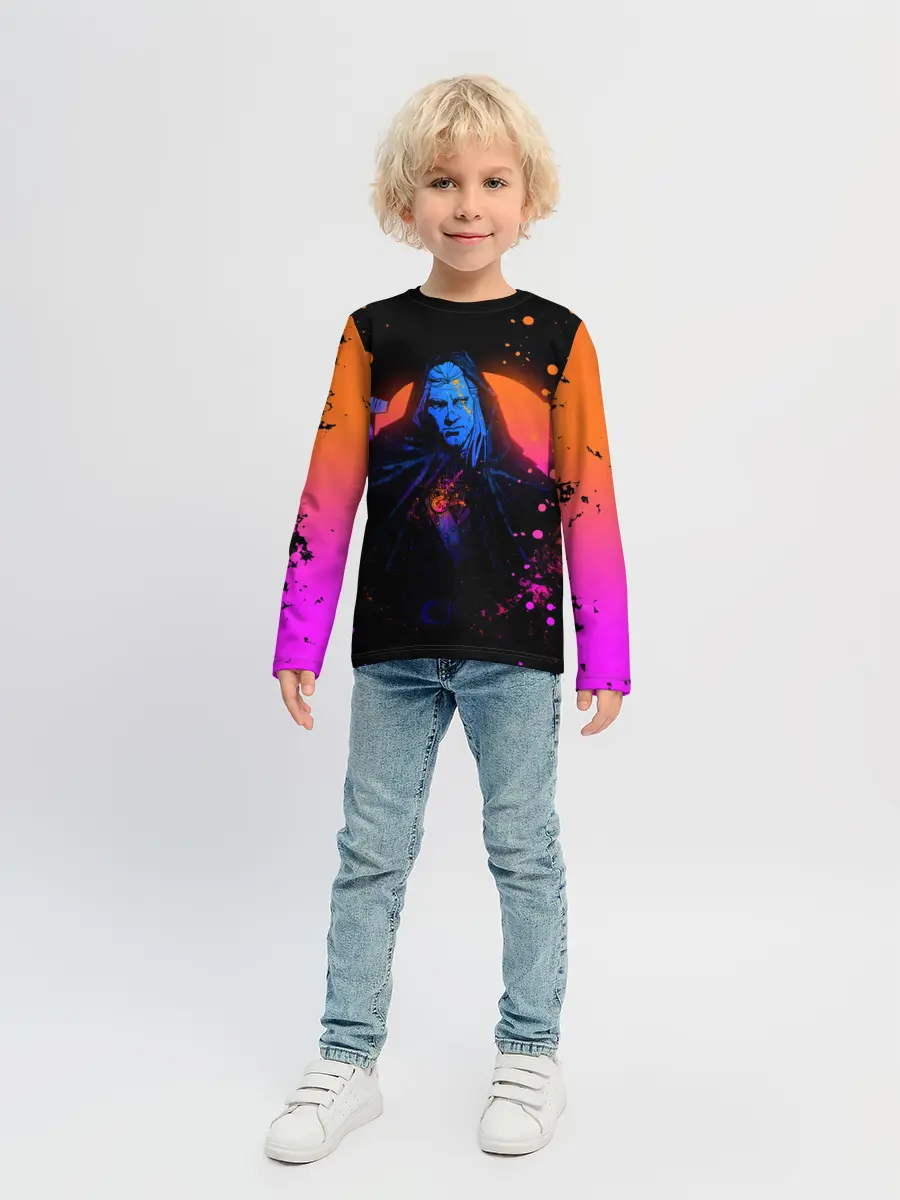 Детский лонгслив / Ведьмак в таверне