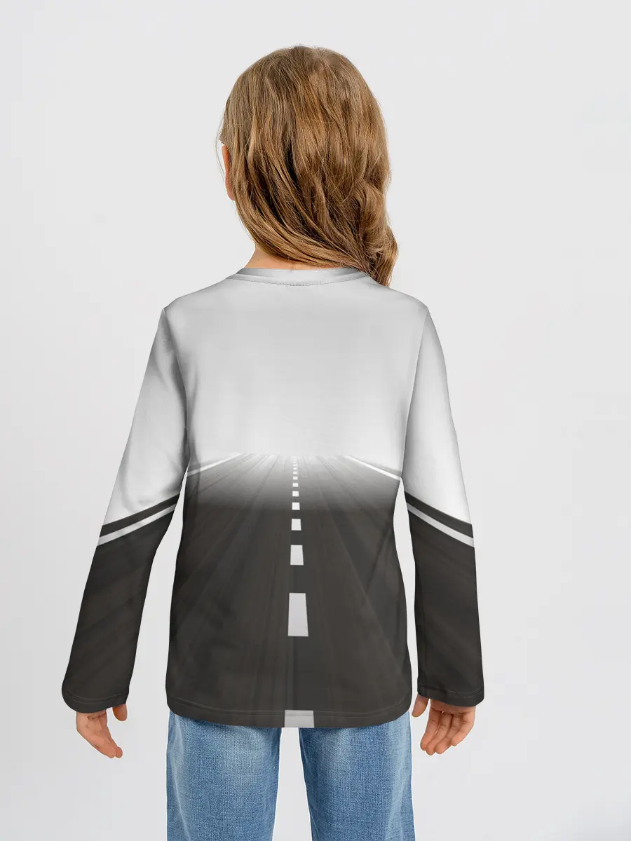 Детский лонгслив / Дорога, уходящая в даль