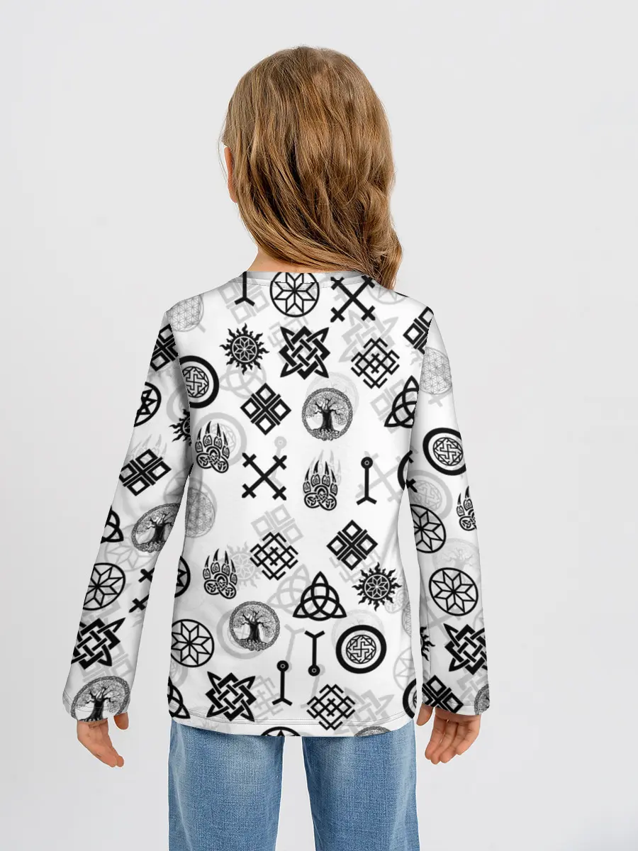 Детский лонгслив / СЛАВЯНСКИЕ РУНЫ