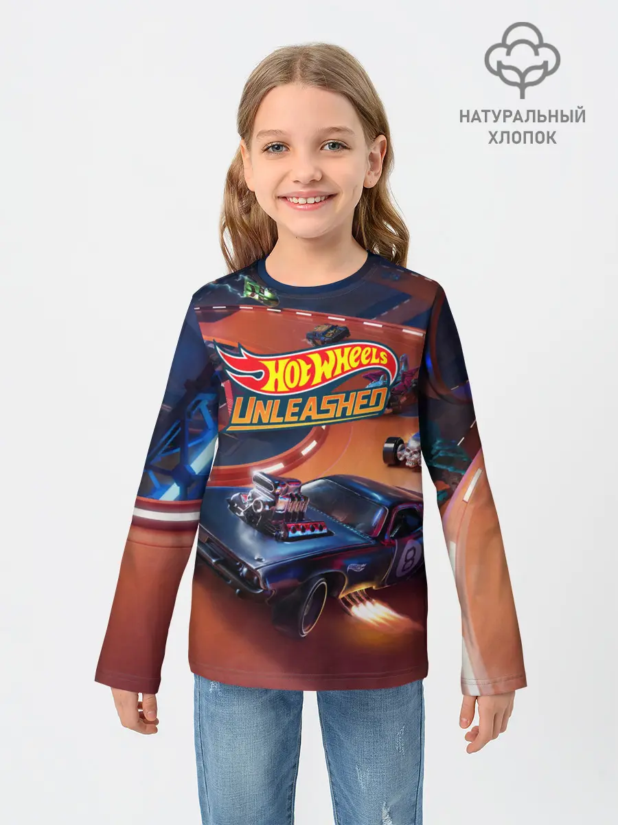 Детский лонгслив / Hot Wheels Unleashed